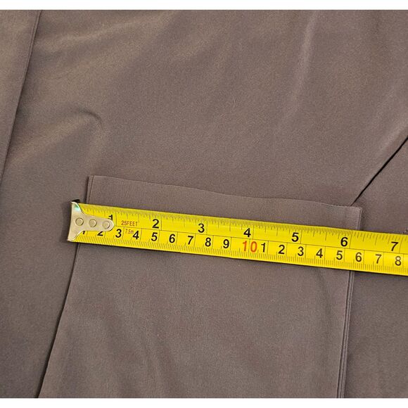 Athleta Brooklyn Ankle Pants Size 4 Gray Stretch Ribbed Waistband With Pockets - Picture 6 of 12